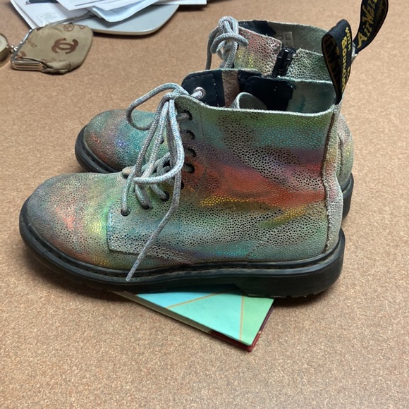 Dr.Marten 1460 Pascaly Iridescent Combat Boots - Picture 8 of 15